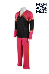 CH142製造拼色啦啦隊服 個人設計啦啦隊服 長袖男裝 網上下單啦啦隊服 啦啦隊服專營hk